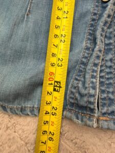 Benetton Jeans West womens fitted western denim shirt cowboy button top xs uk6-8 - Image 12