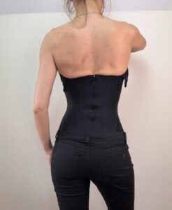 Fajas Salome womens black corset top structured shapewear bustier uk8 dark femme — photo 3 of 14