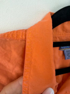 Notorius Womens Neon Orange 100% silk Short Sleeve Relaxed Button Shirt UK 10 - Image 7