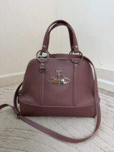 Vivienne Westwood Jasmin Dusty Pink Pebble Leather Orb Handbag Shoulder Bag — photo 3 of 15