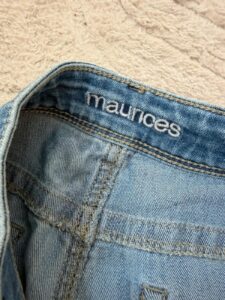 del Maurices womens Y2K bootcut denim jeans low rise stud embellished 00 uk14-16 w35 - Image 4