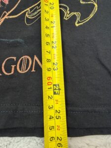 Game of Thrones Drogon womens graphic tee black fantasy dragon Y2K grunge S - Image 9
