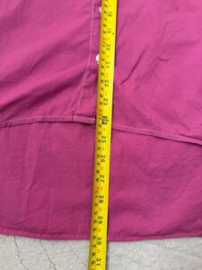 Y2K 00s womens pink embroidered floral button shirt S flare A line tunic boho - Image 14