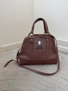 Vivienne Westwood Jasmin Dusty Pink Pebble Leather Orb Handbag Shoulder Bag — photo 6 of 15