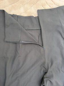Grey High Rise 13.5” Tailored Pleated Wide Leg Trousers UK12 W32 L26 Work minimalist casual - Image 7