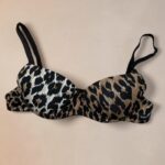 Dolce&Gabbana Leopard Bra balconette bikini top Swimwear Lingerie 32B Uk8-10