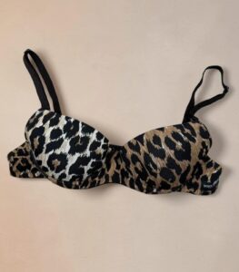 Dolce&Gabbana Leopard Bra balconette bikini top Swimwear Lingerie 32B Uk8-10