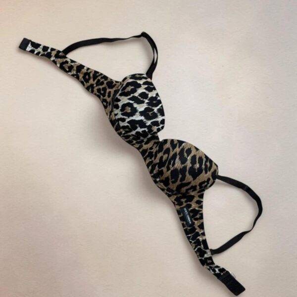 Dolce&Gabbana Leopard Bra balconette bikini top Swimwear Lingerie 32B Uk8-10