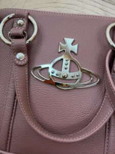 Vivienne Westwood Jasmin Dusty Pink Pebble Leather Orb Handbag Shoulder Bag — photo 8 of 15