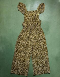 Envii womens yellow floral wide leg jumpsuit S Y2K boho summer Open back hippie — photo 4 of 12