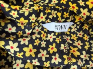 Envii womens yellow floral wide leg jumpsuit S Y2K boho summer Open back hippie — photo 7 of 12