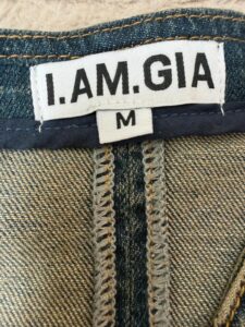 I.AM.GIA women fitted denim corset zip top buckle belt bustier M uk12 sweetheart — photo 5 of 11