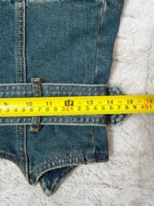 I.AM.GIA women fitted denim corset zip top buckle belt bustier M uk12 sweetheart — photo 10 of 11