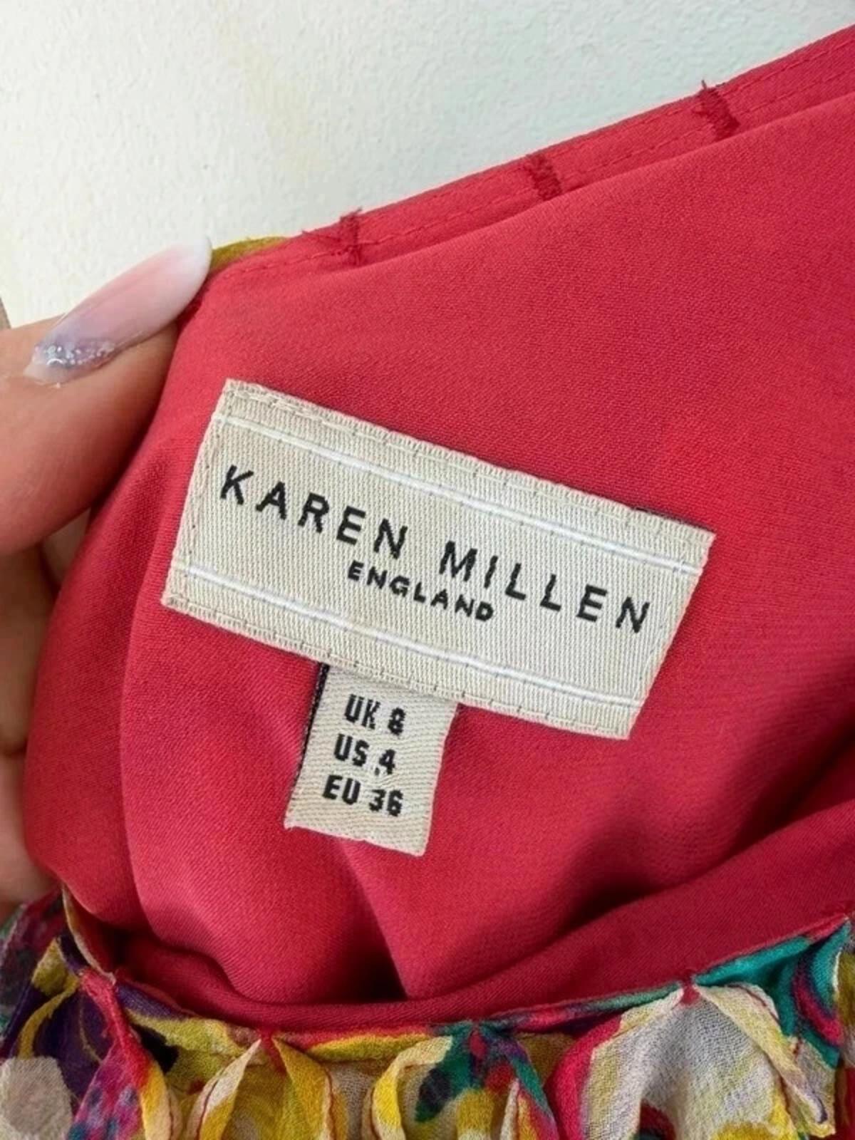 Karen Millen label: 100% silk, made in China