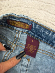 Zana Di Womens Ultra Low Rise 7” Flared Bootcut Jeans UK 8 W28 L30.5 Embroidery - Image 7