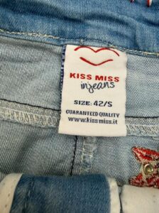 Kiss Miss denim fitted low rise mini micro skirt w29 — photo 5 of 11