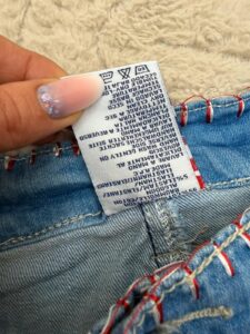 Kiss Miss denim fitted low rise mini micro skirt w29 — photo 6 of 11