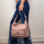 Coach Legacy Courtenay Blush Pink Leather Hobo Slouchy Hand shoulder Bag Tassel