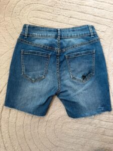 Desigual womens studded leather denim micro cutoff jeans shorts — photo 7 of 14