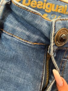 Desigual womens studded leather denim micro cutoff jeans shorts — photo 10 of 14