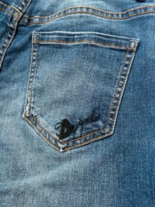 Desigual womens studded leather denim micro cutoff jeans shorts — photo 11 of 14
