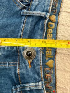 Desigual womens studded leather denim micro cutoff jeans shorts — photo 13 of 14