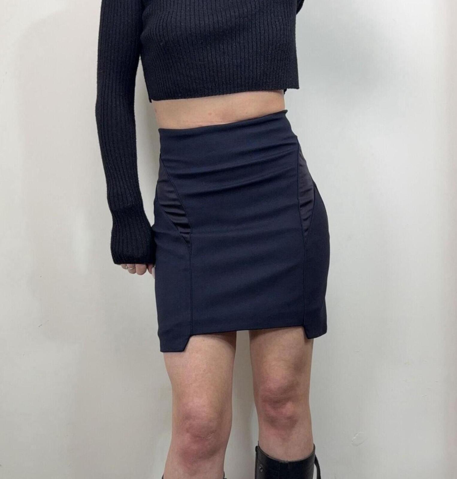 p1-5095.jpg Acne Studios Pacific Mix dark navy mini skirt S