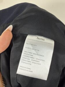 Acne Studios Pacific Mix dark navy mini skirt S — photo 8 of 9