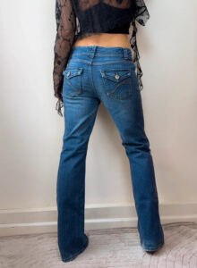 Axcess Liz Claiborne Women's Low Rise 8.5” Bootcut Flare Jeans
