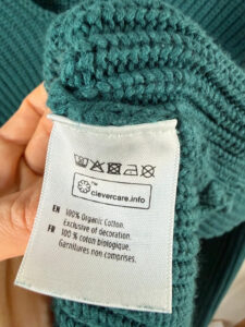 Tentree Women's Green 100% Organic Cotton Oversized Chunky V-Neck Jumper — photo 6 of 7