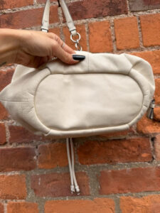 Coach Madison 17016 Ivory Leather Drawstring Shoulder Hobo Bag Slouchy Logo — photo 8 of 15