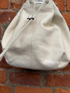 Coach Madison 17016 Ivory Leather Drawstring Shoulder Hobo Bag Slouchy Logo — photo 11 of 15