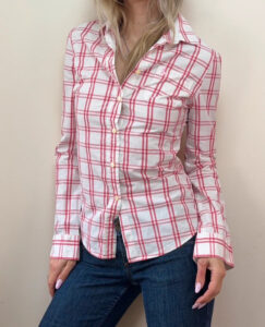 Jack Wills Fabulously British Pink Check Cotton Fitted Button Shirt — photo 2 of 12