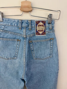 Pace Jeans Vintage 90s High Rise 12” Light Wash Zip Ankle Mom Slim Jeans W25 UK4-6 XS y2k - Image 9