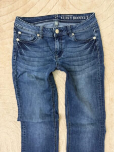 NY&C Womens Curvy Bootcut Embroidered Low Rise 8.5” Navy Jeans UK10/S W31L32 - Image 11