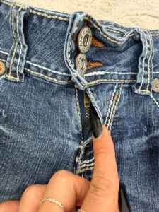Angels Ultra Low Rise 6.5” Denim Cuffed Shorts — photo 11 of 13