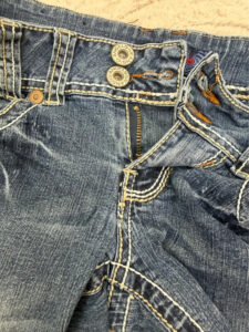 Angels Ultra Low Rise 6.5” Denim Cuffed Shorts — photo 12 of 13