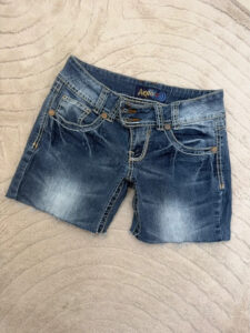 Angels Ultra Low Rise 6.5” Denim Cuffed Shorts — photo 13 of 13