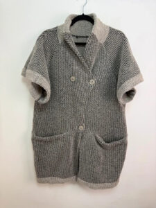 Italian Women's Wool Chunky Knit Button Cardigan Coat Oversized — photo 4 of 9