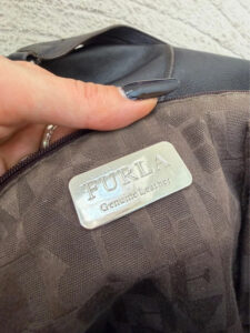 Vintage 90s Furla Y2K Brown Pebbled Leather Slouchy Hobo Shoulder Bag O-Ring — photo 6 of 15