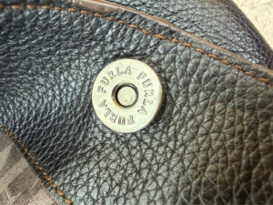 Vintage 90s Furla Y2K Brown Pebbled Leather Slouchy Hobo Shoulder Bag O-Ring — photo 7 of 15