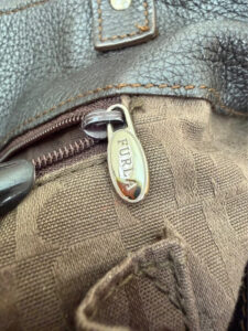 Vintage 90s Furla Y2K Brown Pebbled Leather Slouchy Hobo Shoulder Bag O-Ring — photo 8 of 15