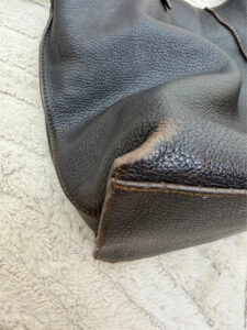Vintage 90s Furla Y2K Brown Pebbled Leather Slouchy Hobo Shoulder Bag O-Ring — photo 10 of 15