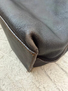 Vintage 90s Furla Y2K Brown Pebbled Leather Slouchy Hobo Shoulder Bag O-Ring — photo 11 of 15