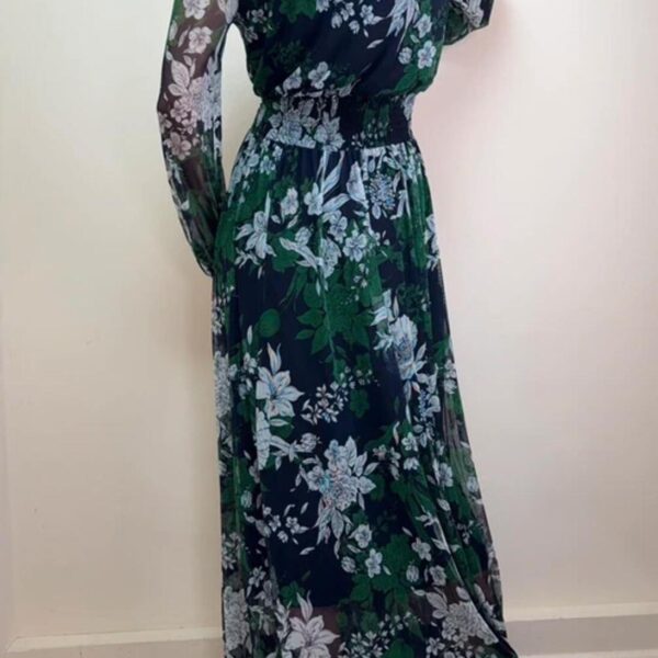 Kate&Lily BNWT floral green mesh maxi dress S romantic wrap boho cottagecore soft goth fairy summer