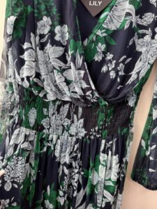 Kate&Lily BNWT floral green mesh maxi dress S romantic wrap boho cottagecore soft goth fairy summer — photo 10 of 11