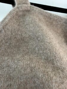 Frame 100% cashmere knit bralette crop top minimalist luxe neutral clean girl — photo 7 of 8