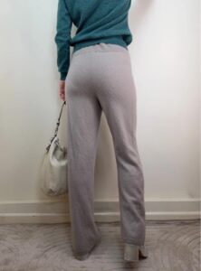 H&M Luxury Loungewear Pure Cashmere Drawstring Knit Trousers Wide Leg M — photo 2 of 10
