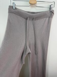 H&M Luxury Loungewear Pure Cashmere Drawstring Knit Trousers Wide Leg M — photo 7 of 10