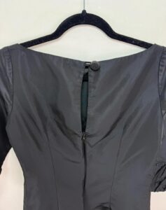 Zara Black Mini Chiffon Dress Ruffle Minimal Party Dark feminine balletcore uk8 romantic goth — photo 10 of 11
